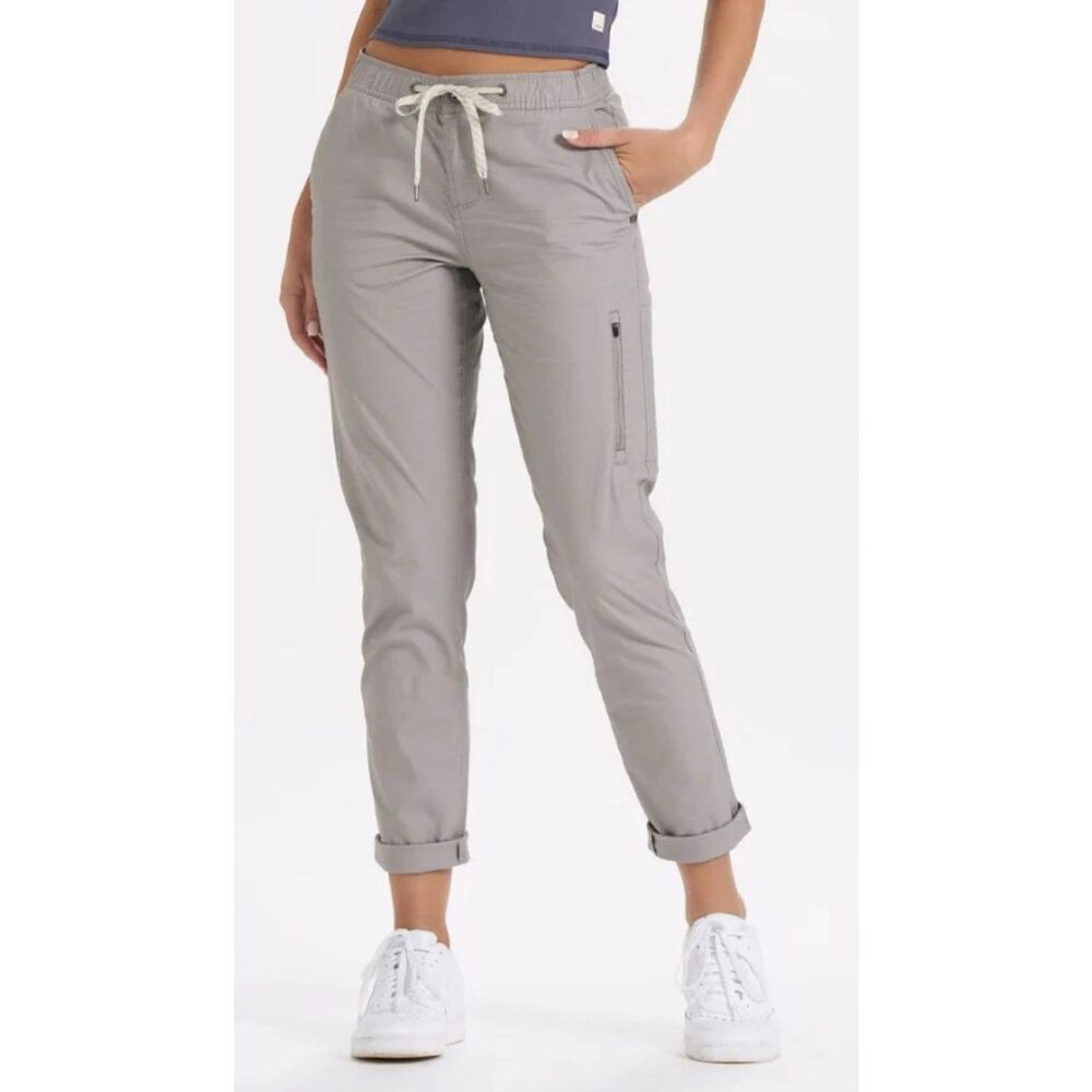 New Vuori Women’s Ripstop Mid-Rise Hiking Pant - Light Gray, Size Large